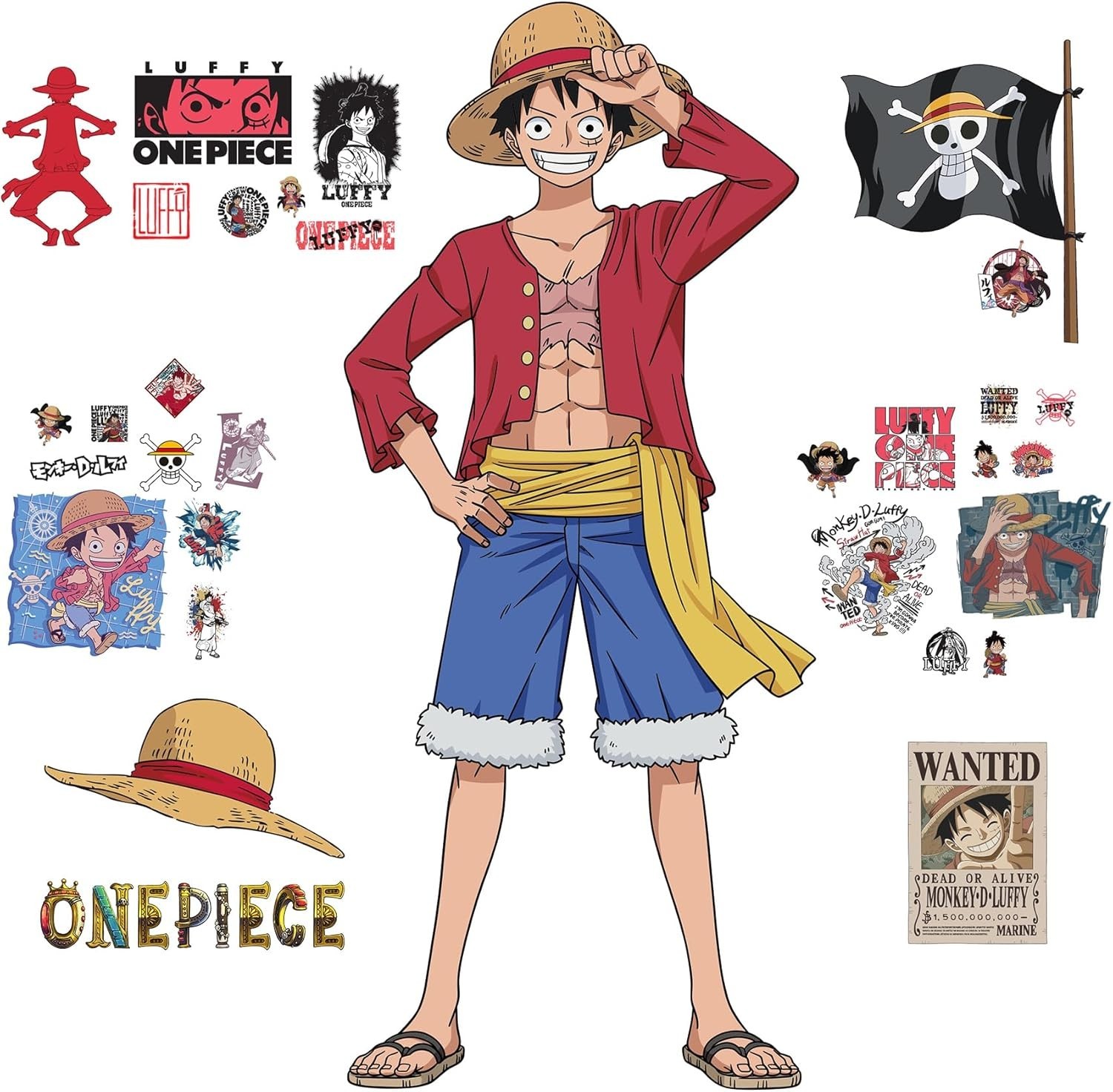 Official One Piece Luffy Wall Art-~