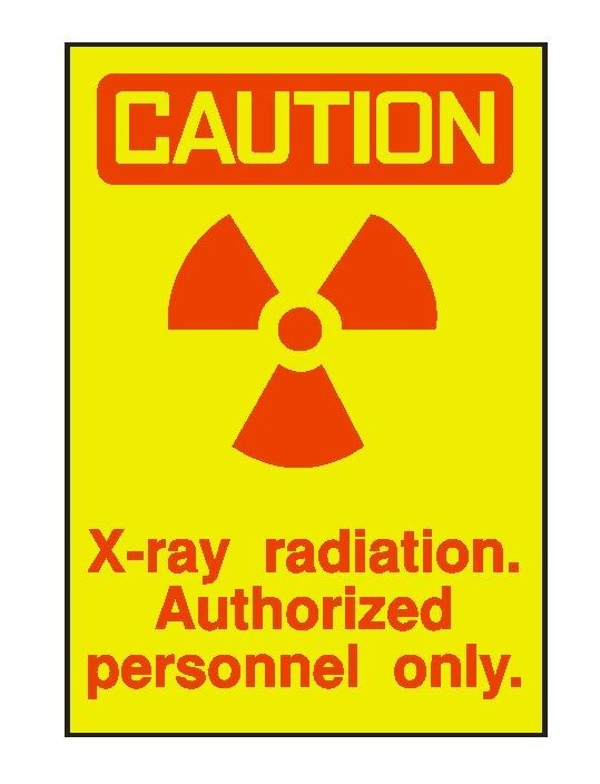 Caution X-ray Radiation Sticker OSHA Work Safety Business Sign Decal Label D250