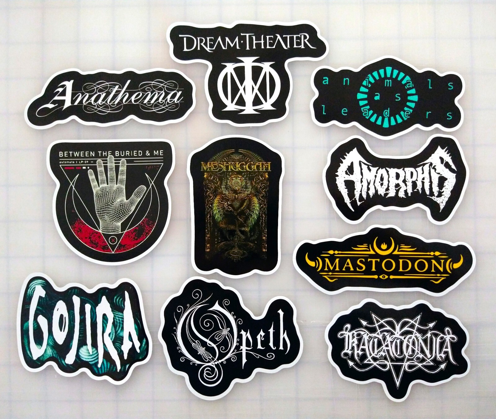 Progressive Metal Vinyl Sticker Lot (10 Pack) death black prog thrash speed punk