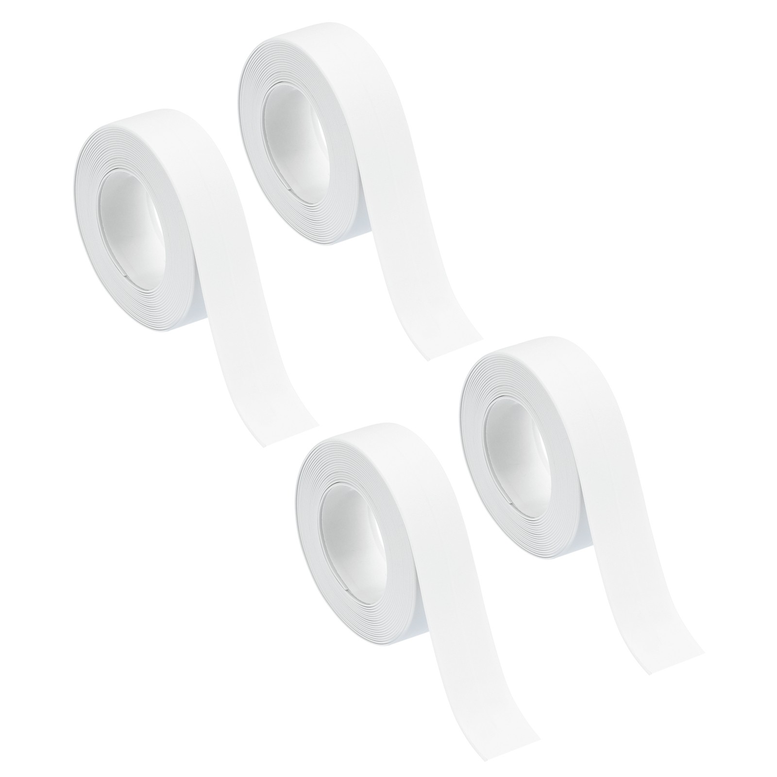 4 Rolls White Caulk Strip Waterproof, 0.87″ x 10.5Ft Bathtub Caulk Sealing Tape