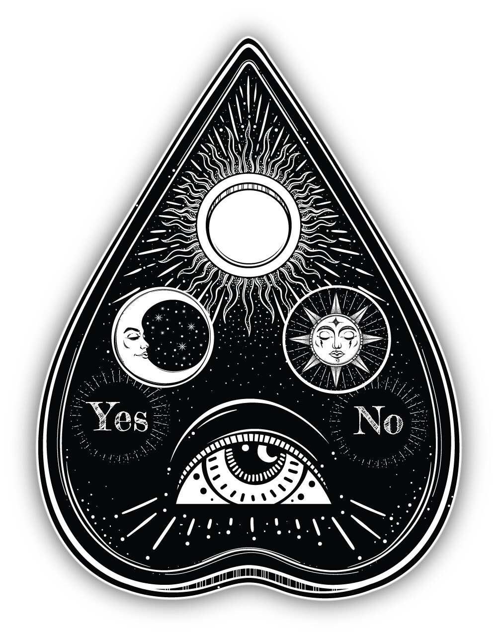 Bohemian Ouija All Seeing Eye Esoteric Vinyl Sticker Decal