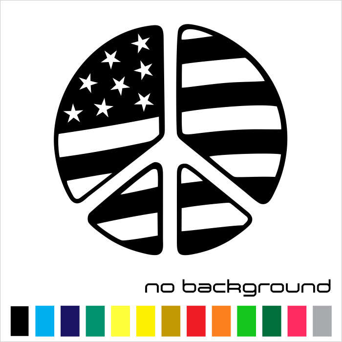 USA Flag Yin Yang Sticker Vinyl Decal – American Ying Yan Symbol Wall Car Window