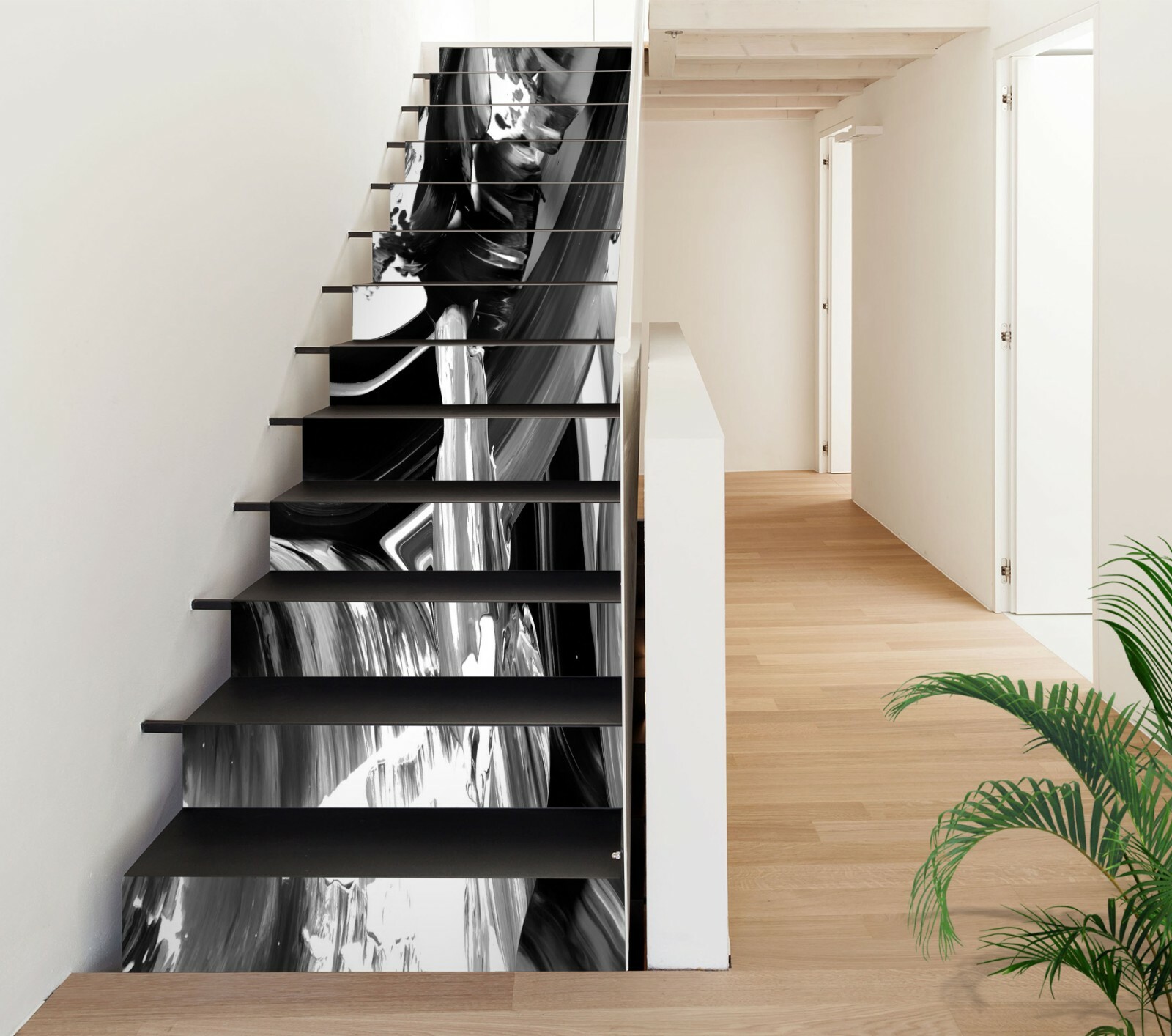3D Grey Texture 311NA Stair Risers Decoration Photo Mural Decal Wallpaper Fay