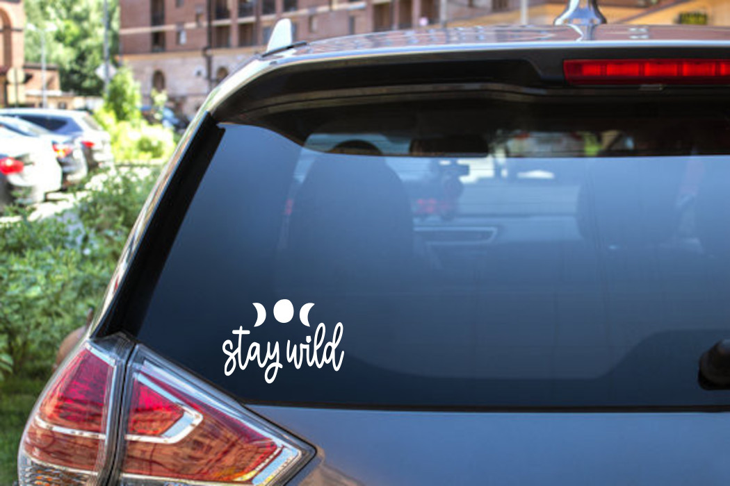 Stay Wild Wicca Astrology Decal Sticker – Mystical Vibes – 6424