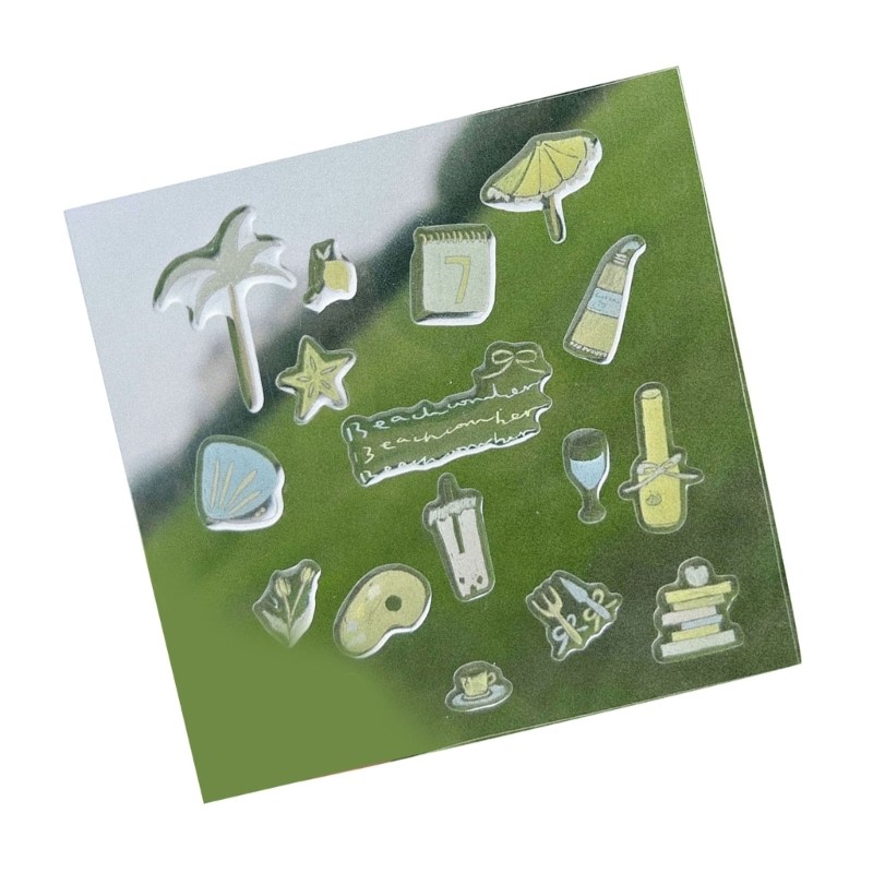 Various Cute Pattern Jelly Stickers Decals For Gift And Room Decoration No