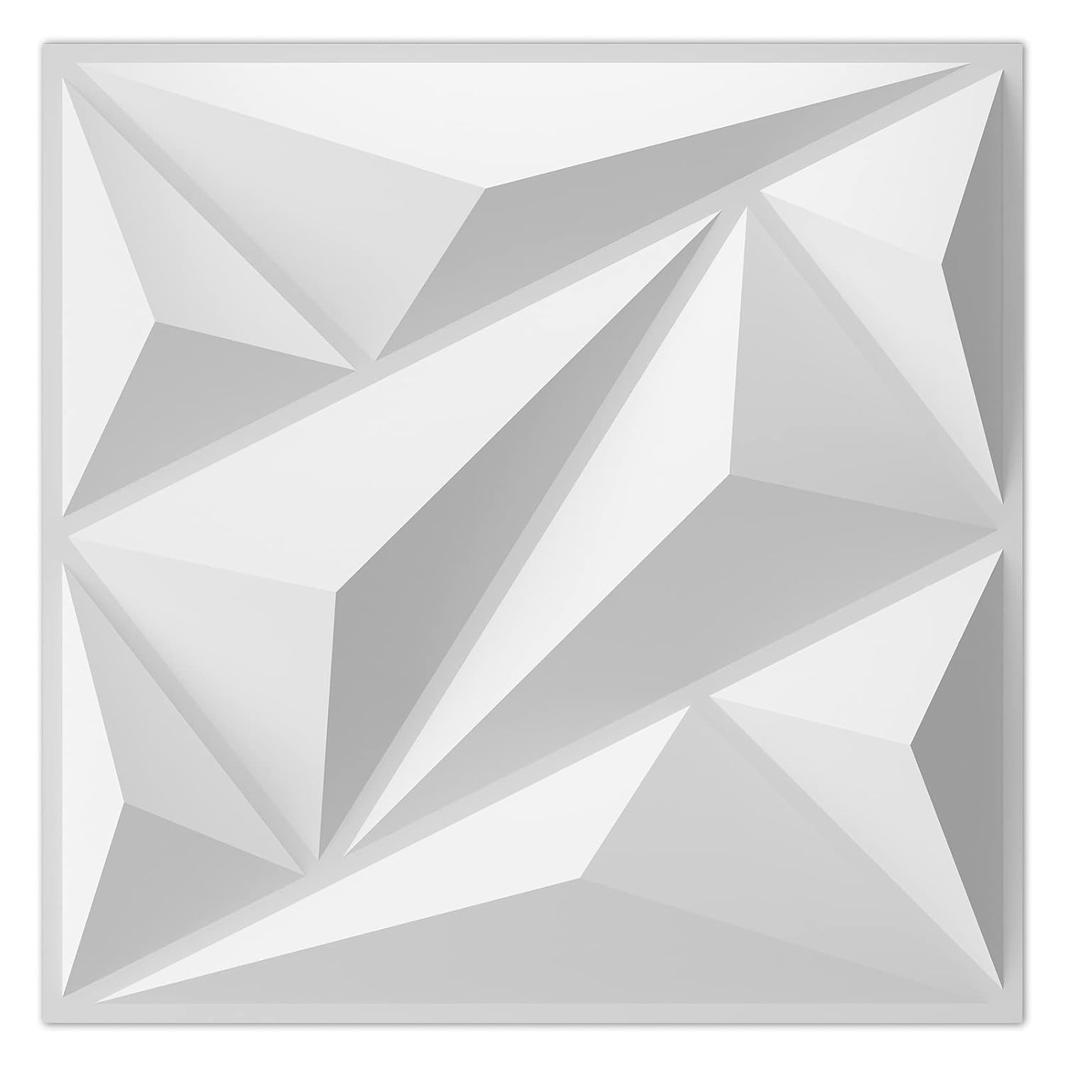 33 Pack 3D Wall Panel Diamond for Interior Wall Décor, PVC Flower Textured Wall