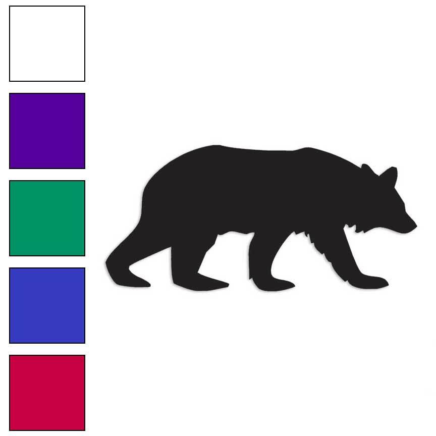 Black Bear Grizzly, Vinyl Decal Sticker, Multiple Colors & Sizes #2795