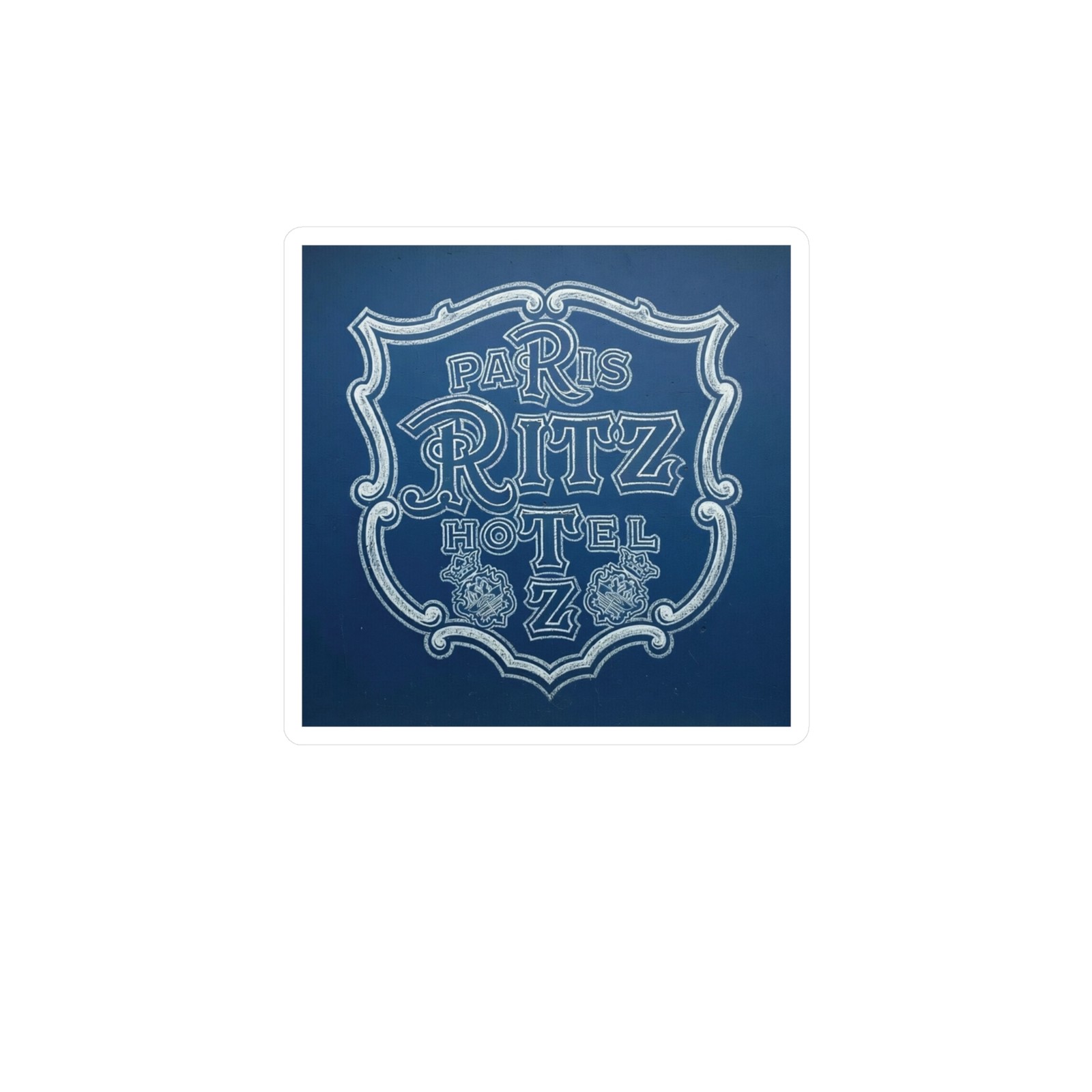 Paris Ritz Hotel Vinyl Sticker 4×6 inches