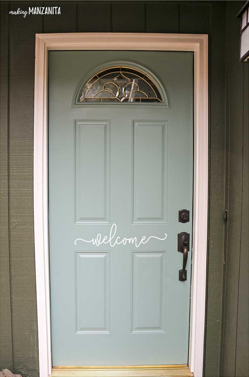 Welcome Door Vinyl Decal Front Door Decal Sticker Decor Many Color Options LARGE