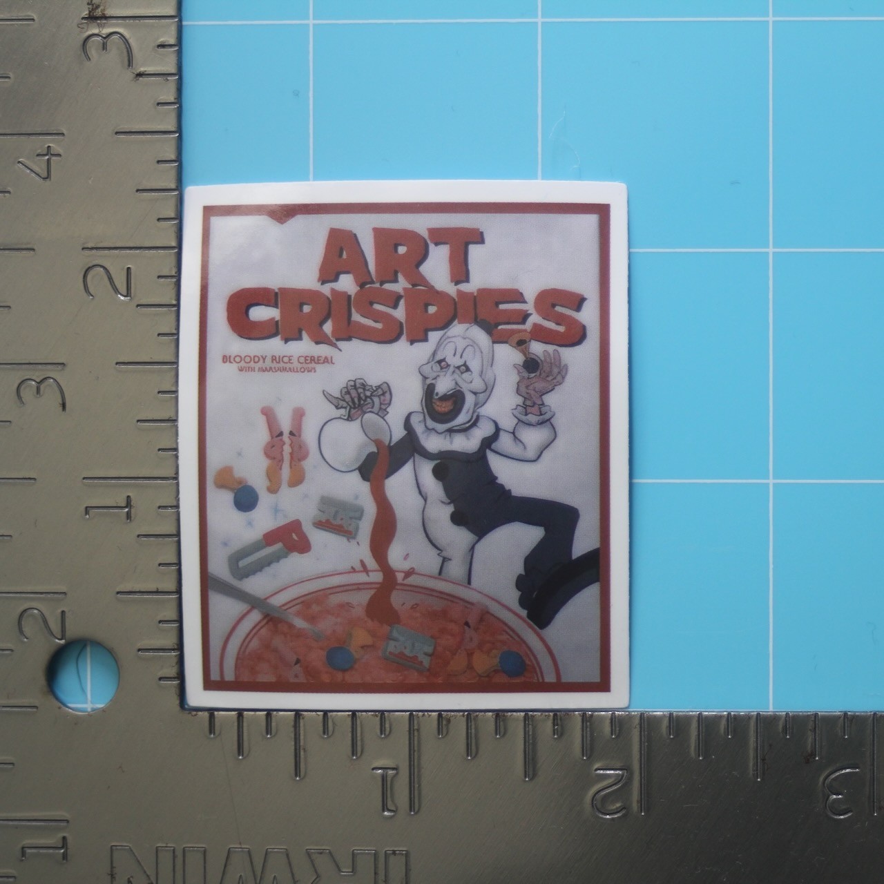 Terrifier Sticker (ART THE CLOWN) Bloody Horror Movie, Gloss PVC Decal