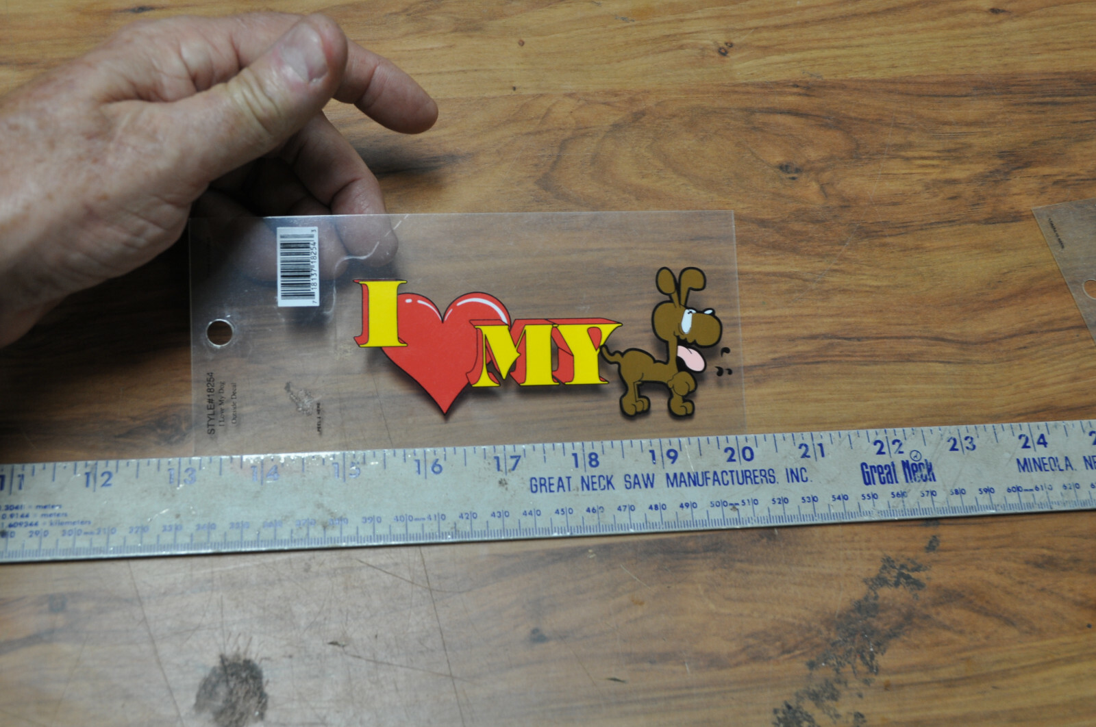 I Love My Dog Heart Vinyl Decal Car Window Sticker , see pictures