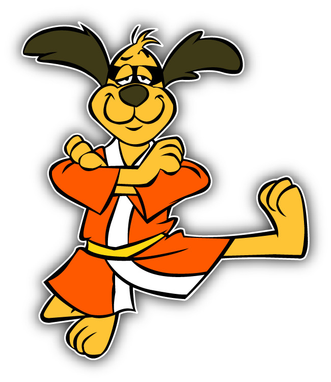 Hong Kong Phooey Dance Cartoon Car Bumper Sticker Decal 5”x 4”