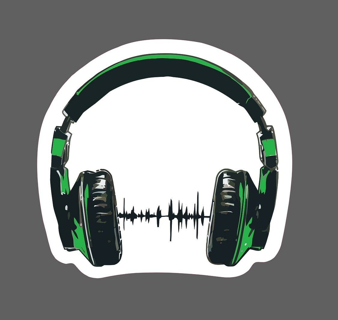 Headphones Sticker Music Gaming Waterproof