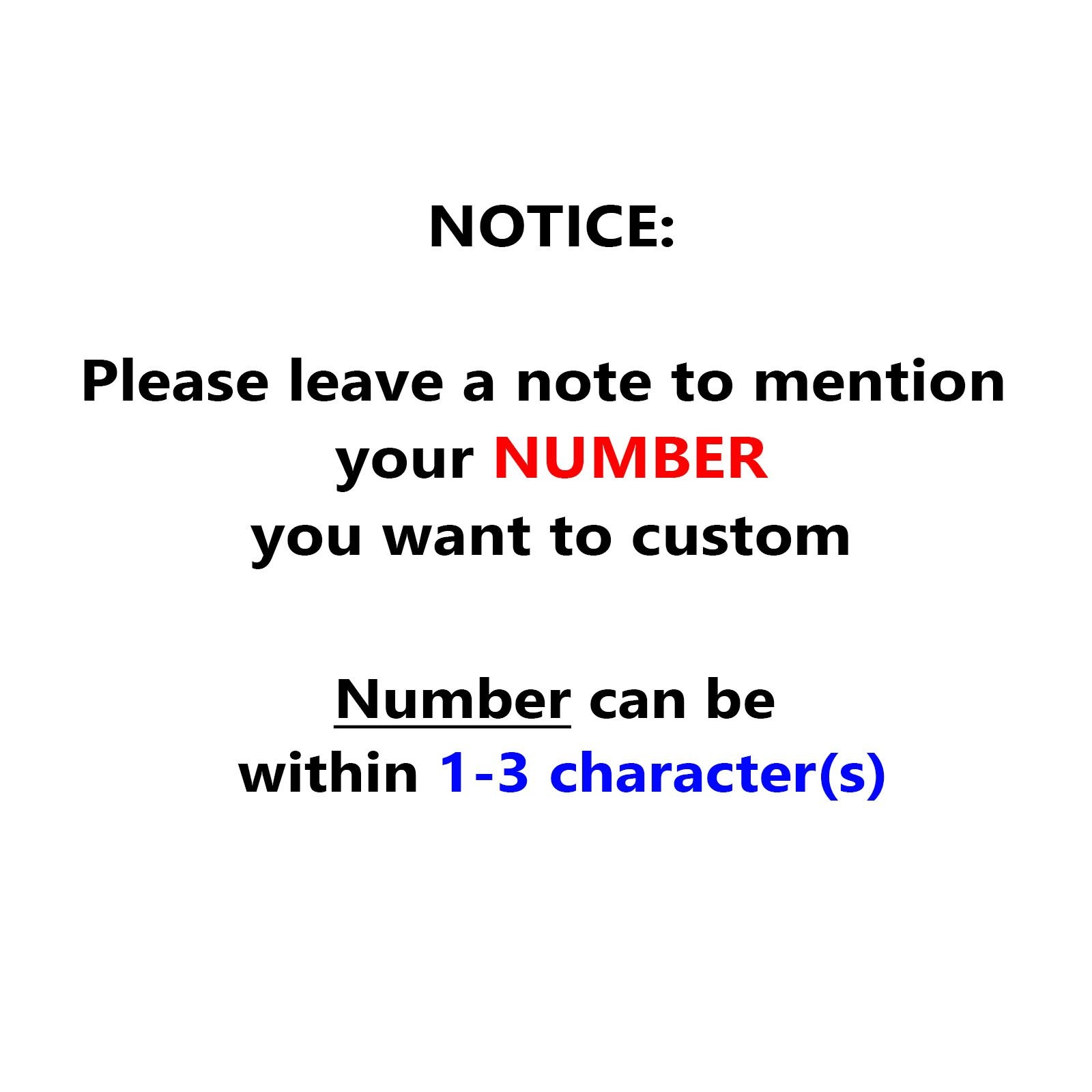 3 Digit Single Number Stickers Custom Decal Locker Door 3pcs Anton