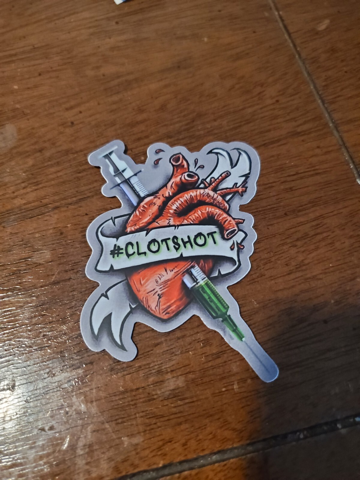 CLOT SHOT 💉 STICKERS 3″ Heavy Duty Weather Proof Vinyl