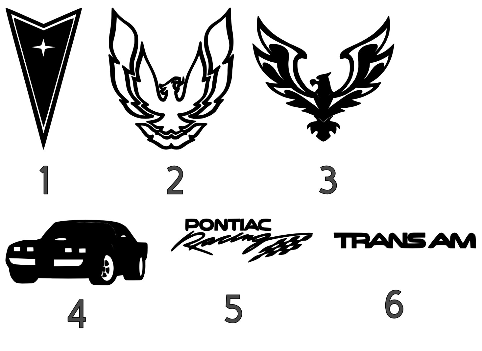 Pontiac Vinyl Decal (read description)