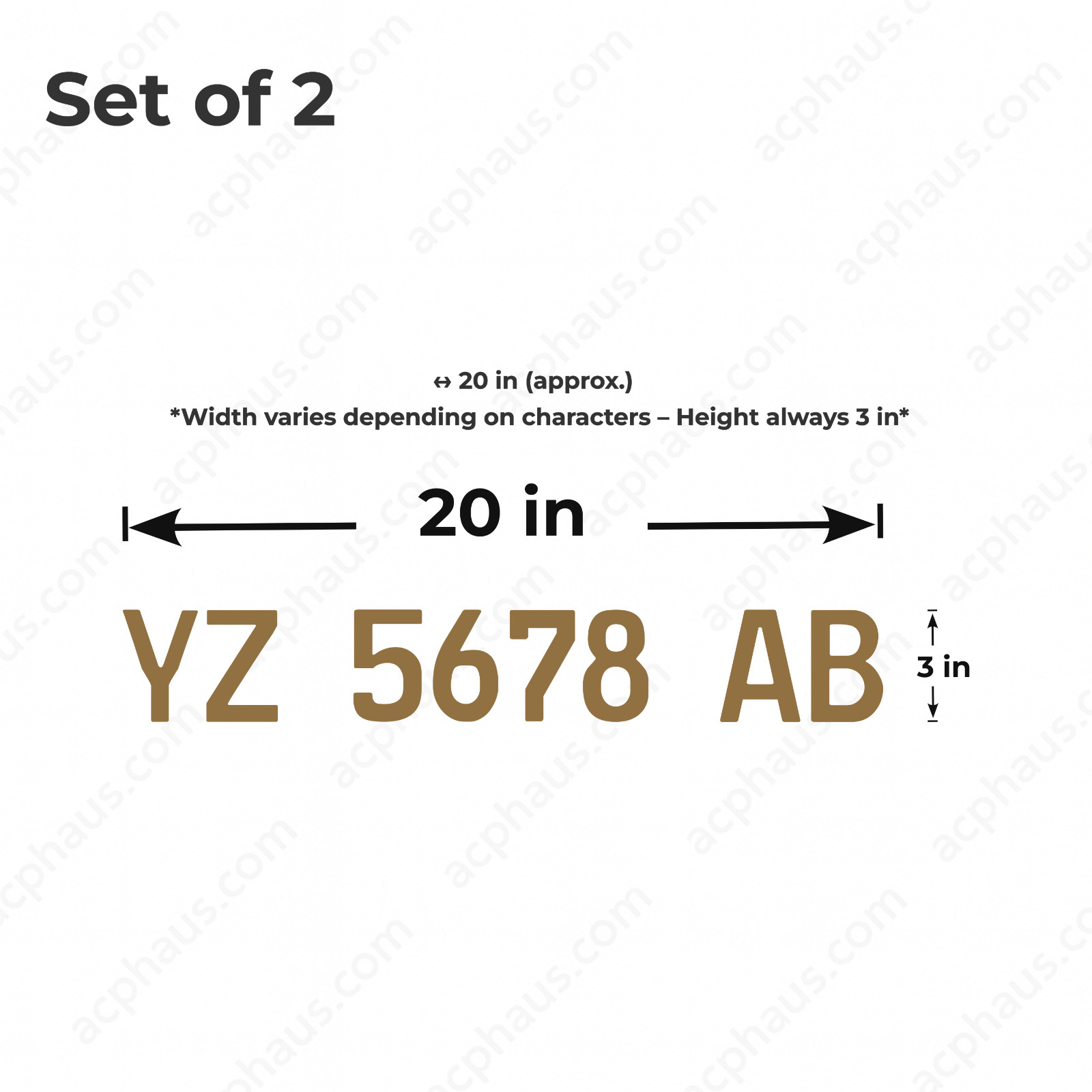 Boat Registration Numbers Decals – Custom ORACAL 751C Vinyl – Right & Left Set