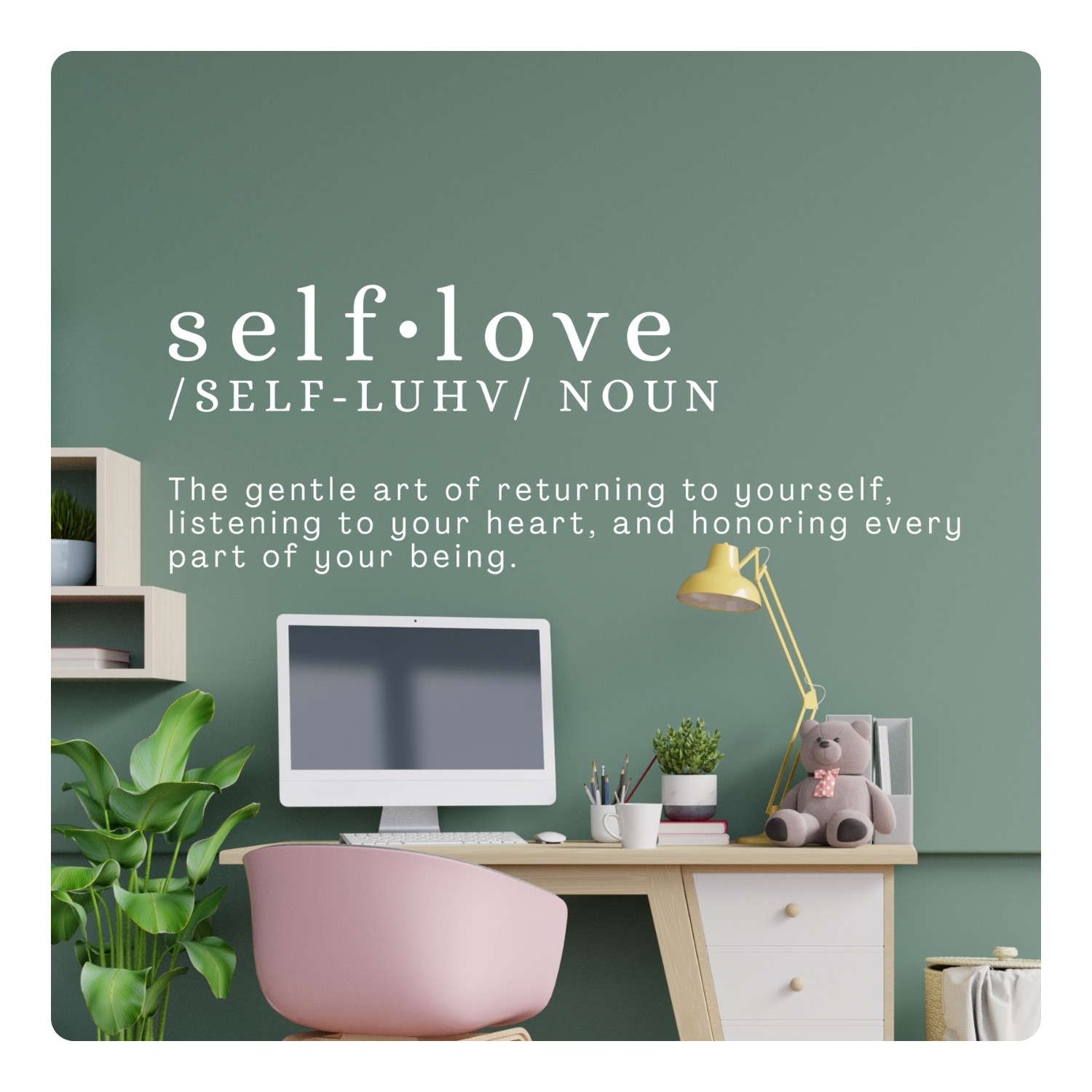 Self Love Inspirational Wall Decal Sticker Quote Art Vinyl Decor Positive Saying