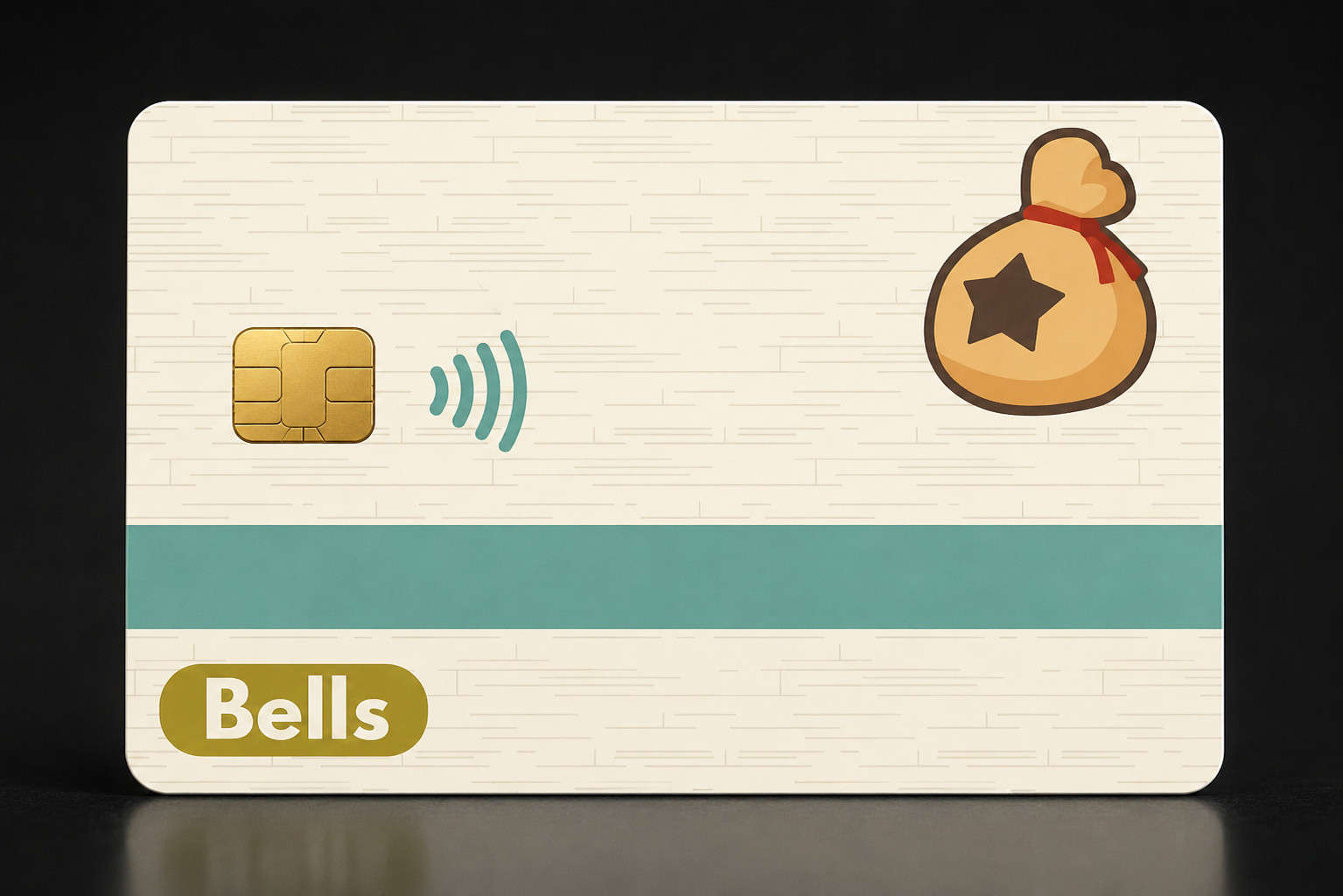 Bells Animal Crossing Card Skin Bell Bag Nintendo Gamer Decal Sticker