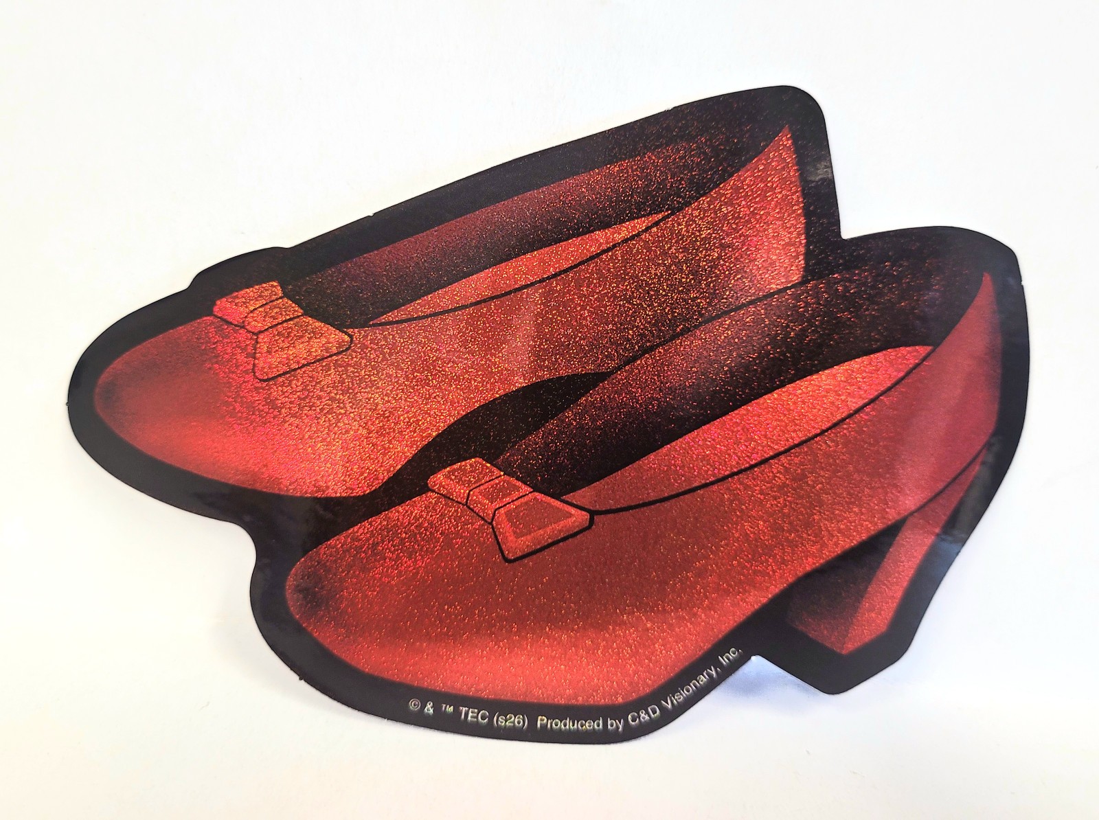 Stickers – C&D Visionary – The Wizard of Oz Ruby Slippers 5.5″x3.8″ Glitter NEW