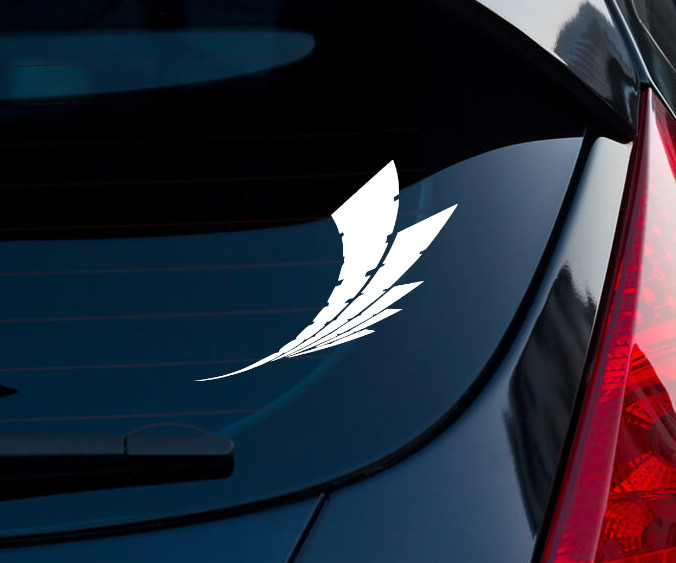 Red Veil Warframe Matte White Indoor/Outdoor Vinyl Decal 3″x2.5″