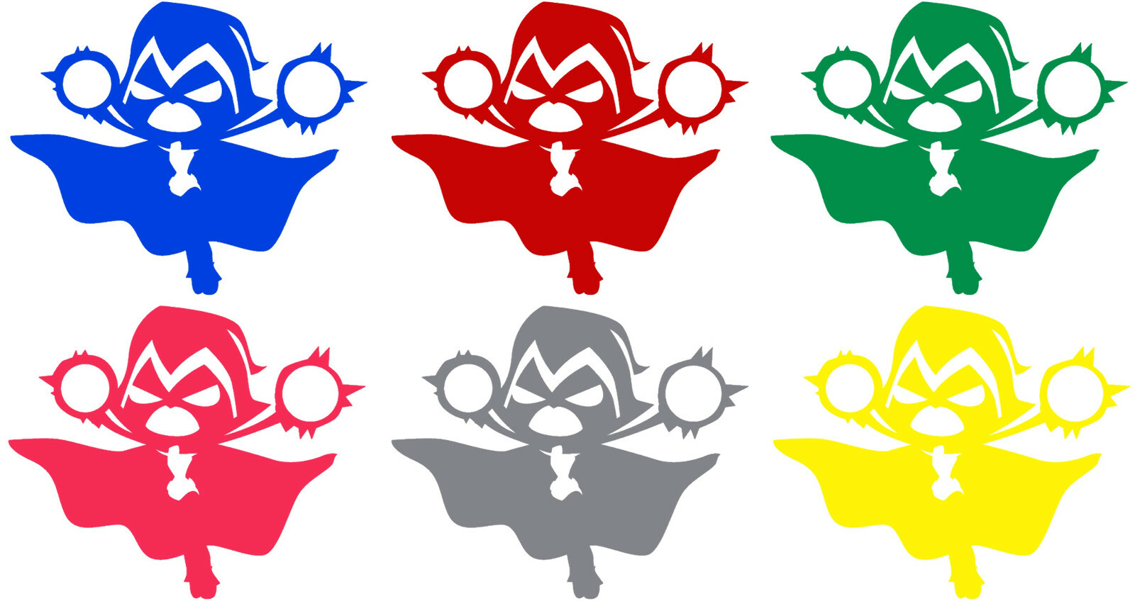 Vinyl Decal Truck Car Sticker Laptop – DC Comics Teen Titans Go Flying Raven