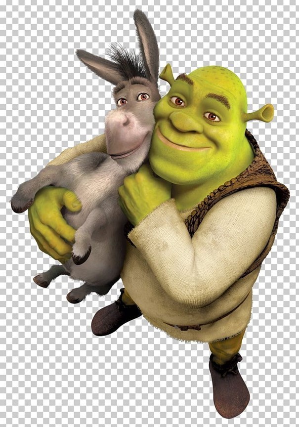 Shrek & Donkey, Funny Vinyl Die Cut Sticker
