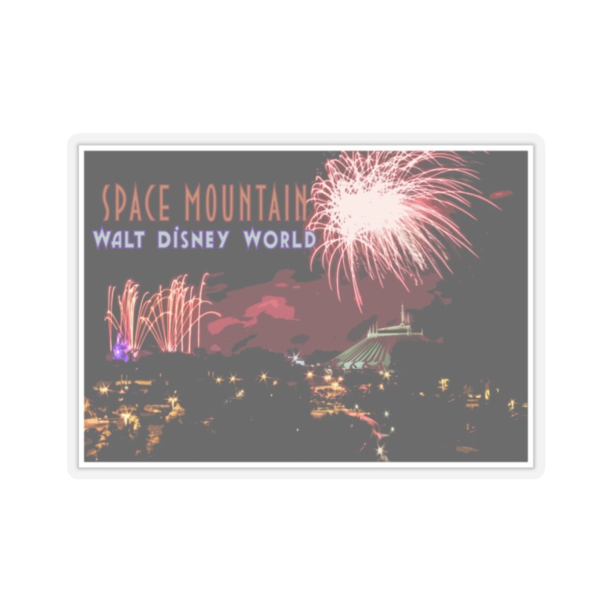 Space Mountain, Orlando, Florida – Kiss-Cut Stickers