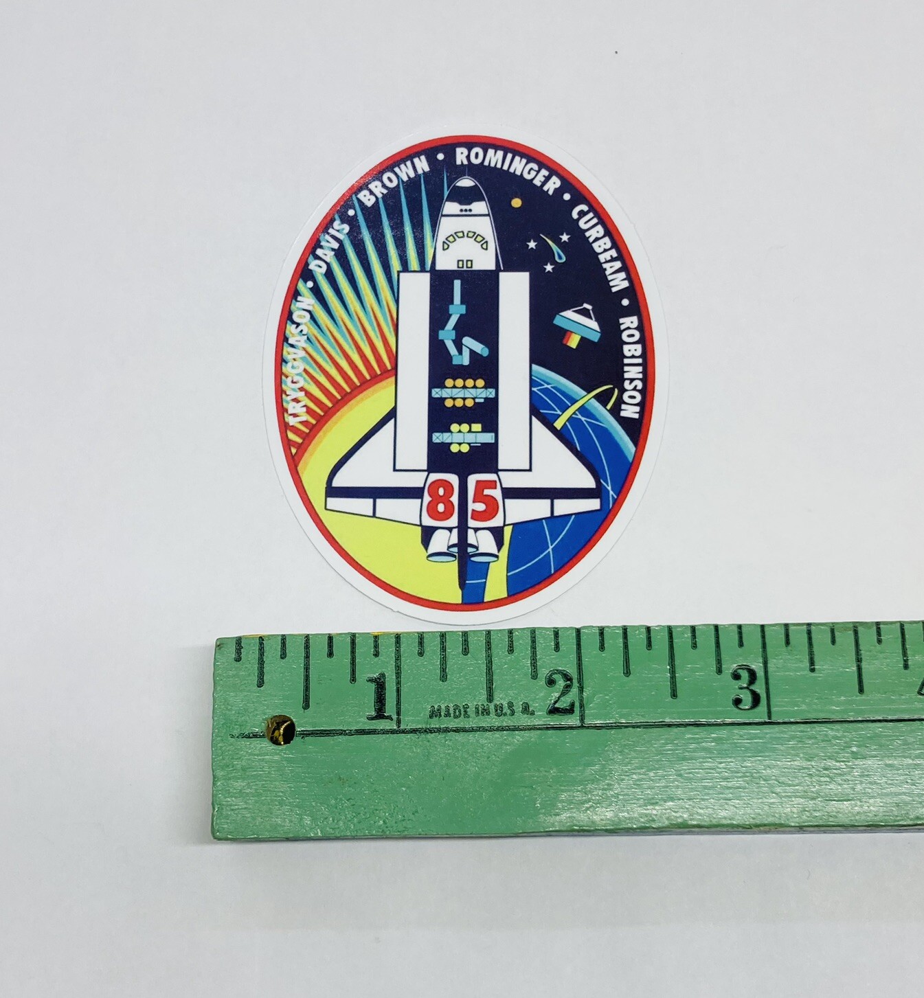 Space Shuttle Mission STS 85 Sticker Vinyl Decal Moon Travel Window Book Art P1