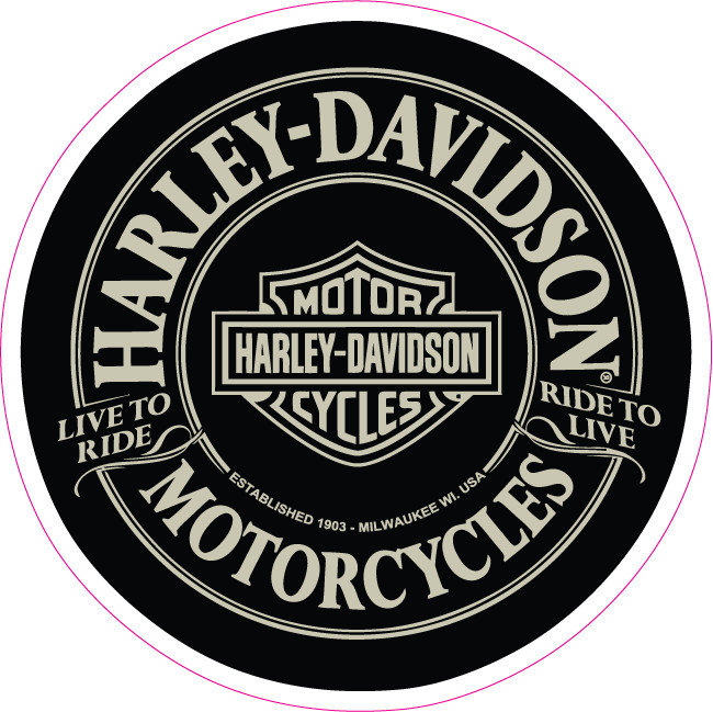 Harley Davidson Motorcycle Logo Sticker Decal | Waterproof Vinyl |