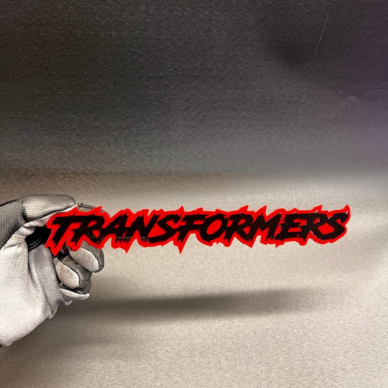 (1PC) TRANSFORMER Custom 3D Car Emblem – Multicolor Acrylic Car Badge Decal