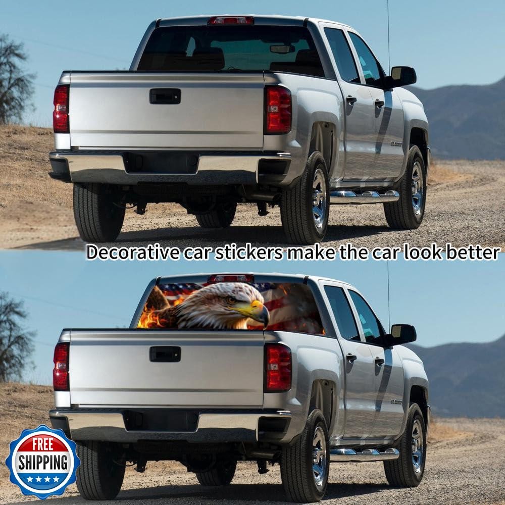 Tobethay Rear Window Decals for Trucks – 65×17.3 in Back Window Decals Fit Mo
