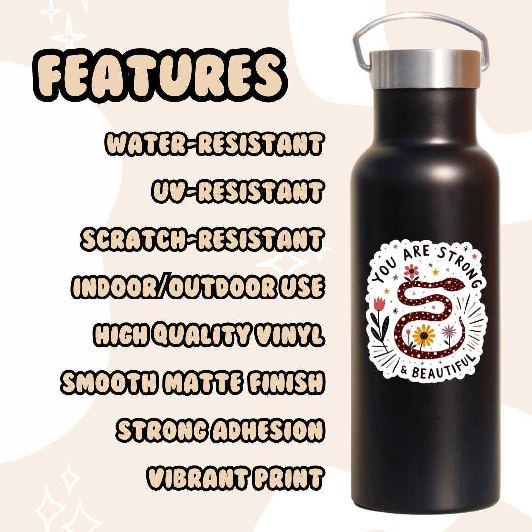Anxiety Overthinking Sticker – Funny Mental Health Water Bottle Decal