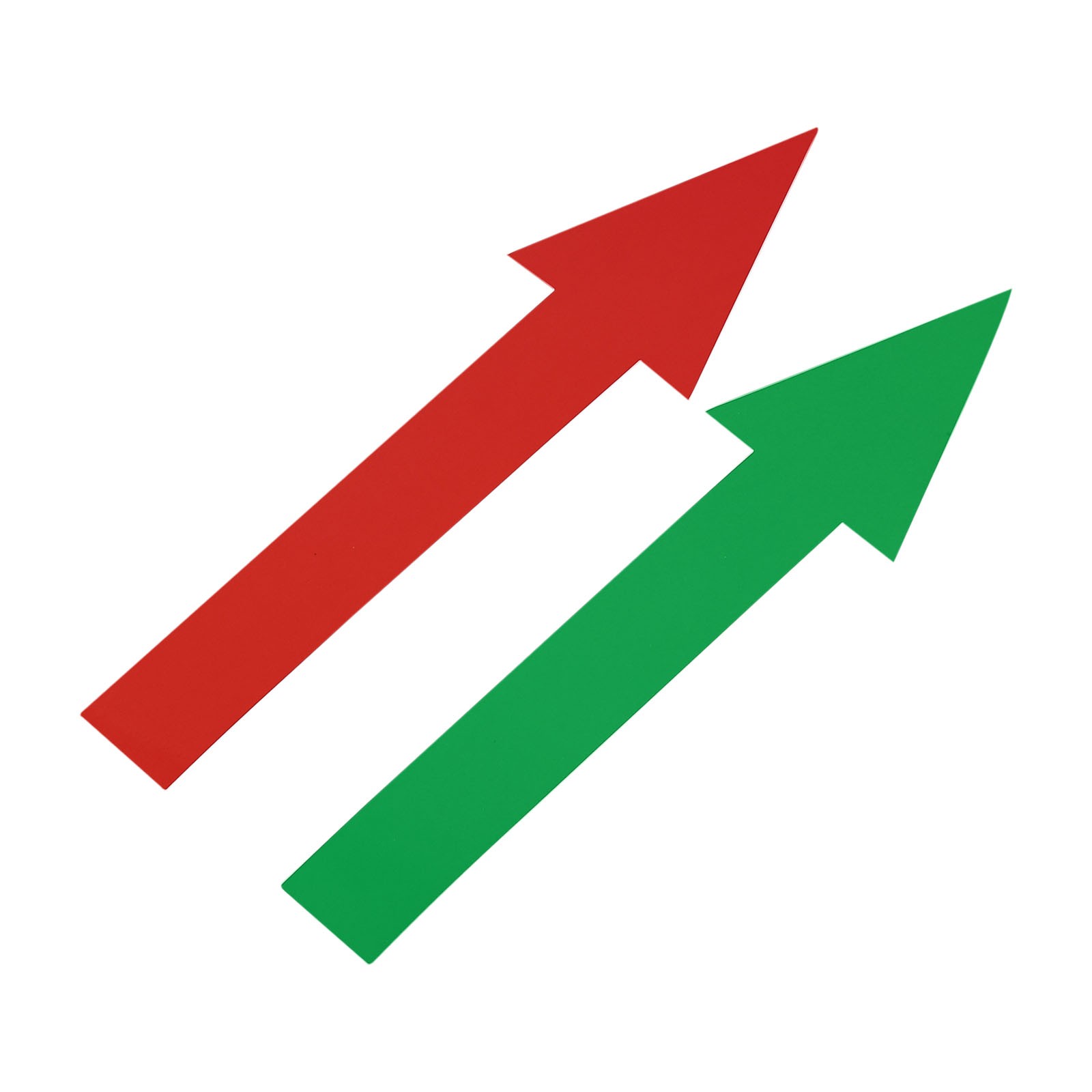 40pcs Arrow Sticker Sign 20x5cm Floor Decal Self Adhesive Wall Marking Red/Green