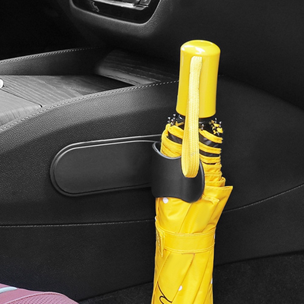 4Pcs Black Plastic Car Umbrella Holder for Trunk Door Organizer and Storage