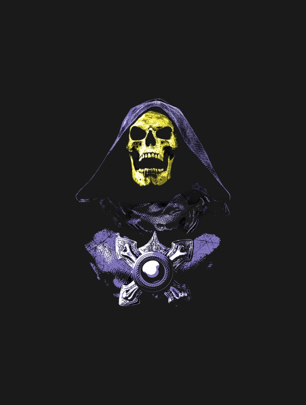 22-15 He-Man Skeletor Bust Dark Silhouette CUSTOM UV DTF sticker