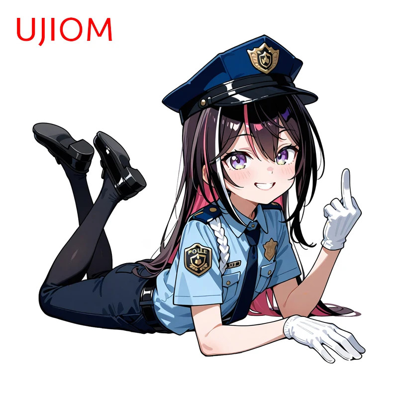 UJIOM Azki Hololive Girl Wall Sticker Cool Personality Suitcase Refrigerator