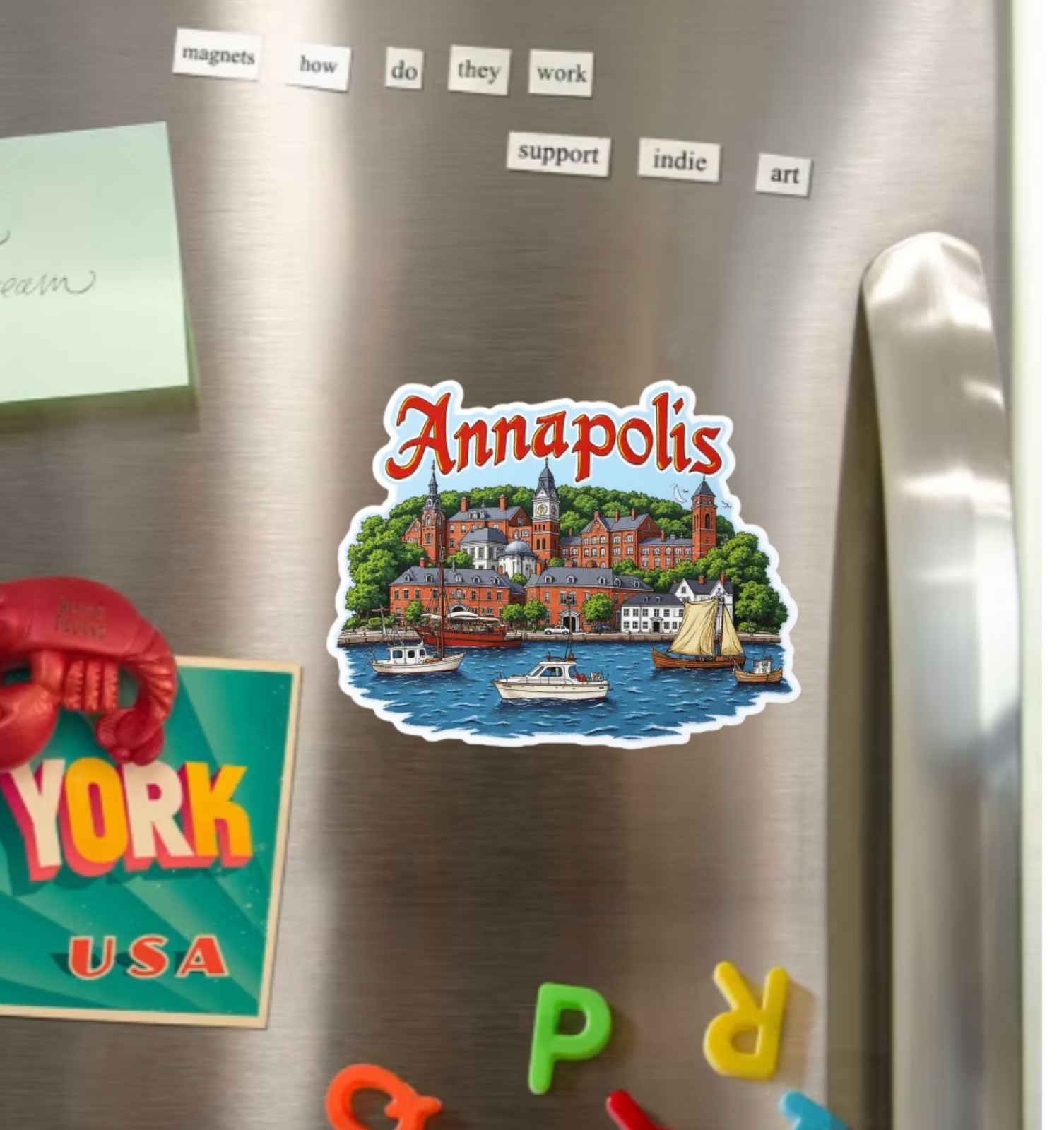 Annapolis Maryland Fridge Magnet or Laptop Sticker