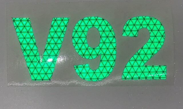Orafol/Reflexite V92 Reflective DAYBRITE Vinyl Letters Custom Cut