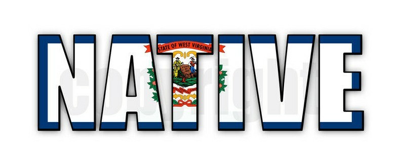 West Virginia Native Flag Stickers Native West Virgina Flag Decals