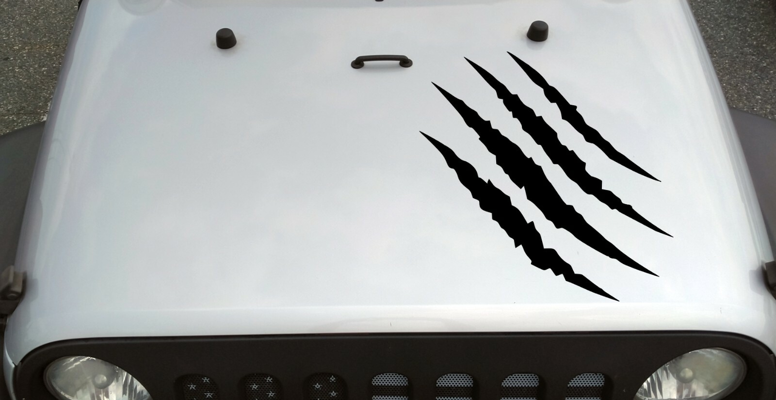 Claw Slash Mark Hood Decal | Wild Animal Off-Road 4×4 | Die Cut Sticker