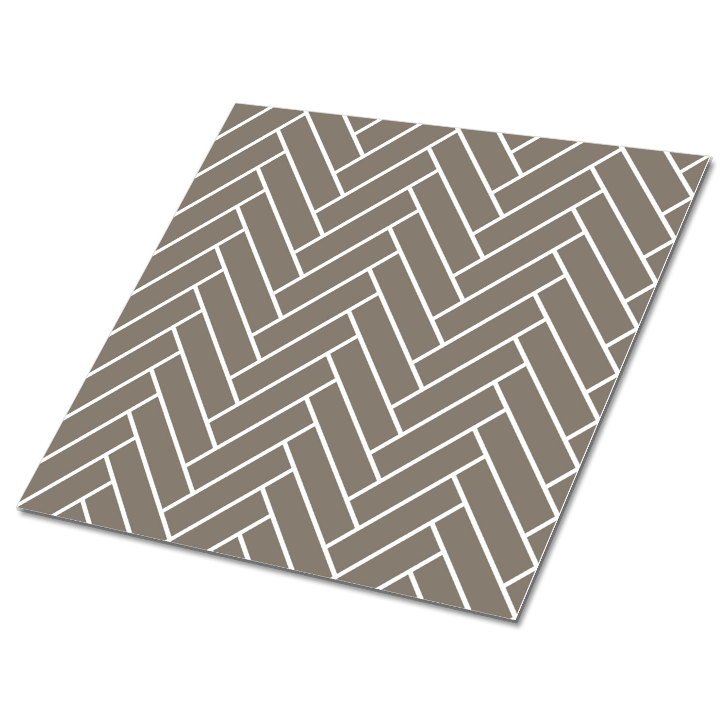 Wall Floor Peel and Stick Tiles Sticker Backsplash Decals Set Herringbone