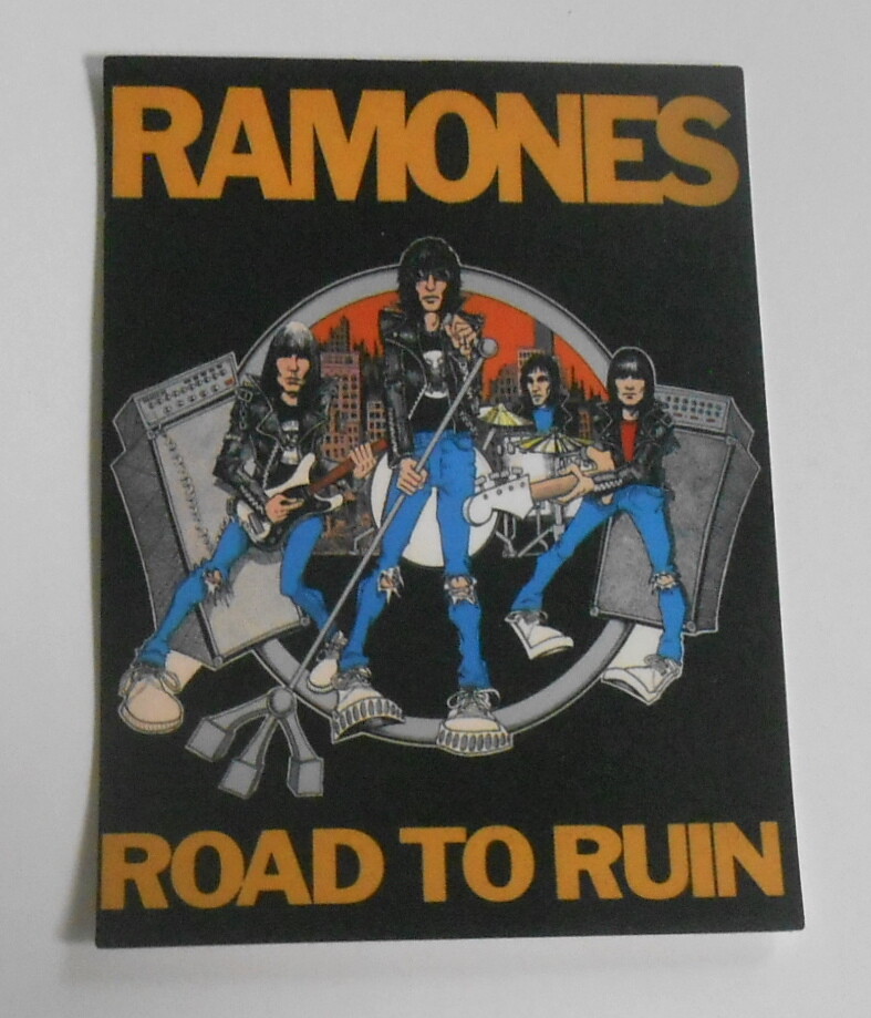 Ramones Road to Ruin Sticker (rectangle) 3.25×2.5