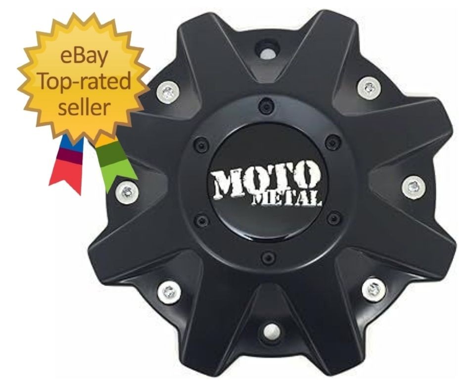 Moto Metal Satin Black Center Cap 8-3/8″OD Closed for MO970 MO201 MO479L214SBO