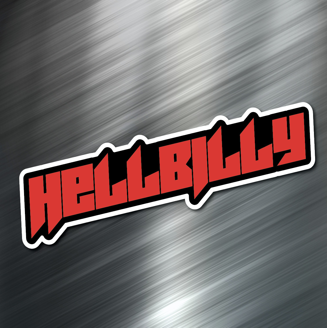 (1) HELLBILLY car Sticker Auto Race Drift JDM Decal Boost Tuner Truck VW Euro