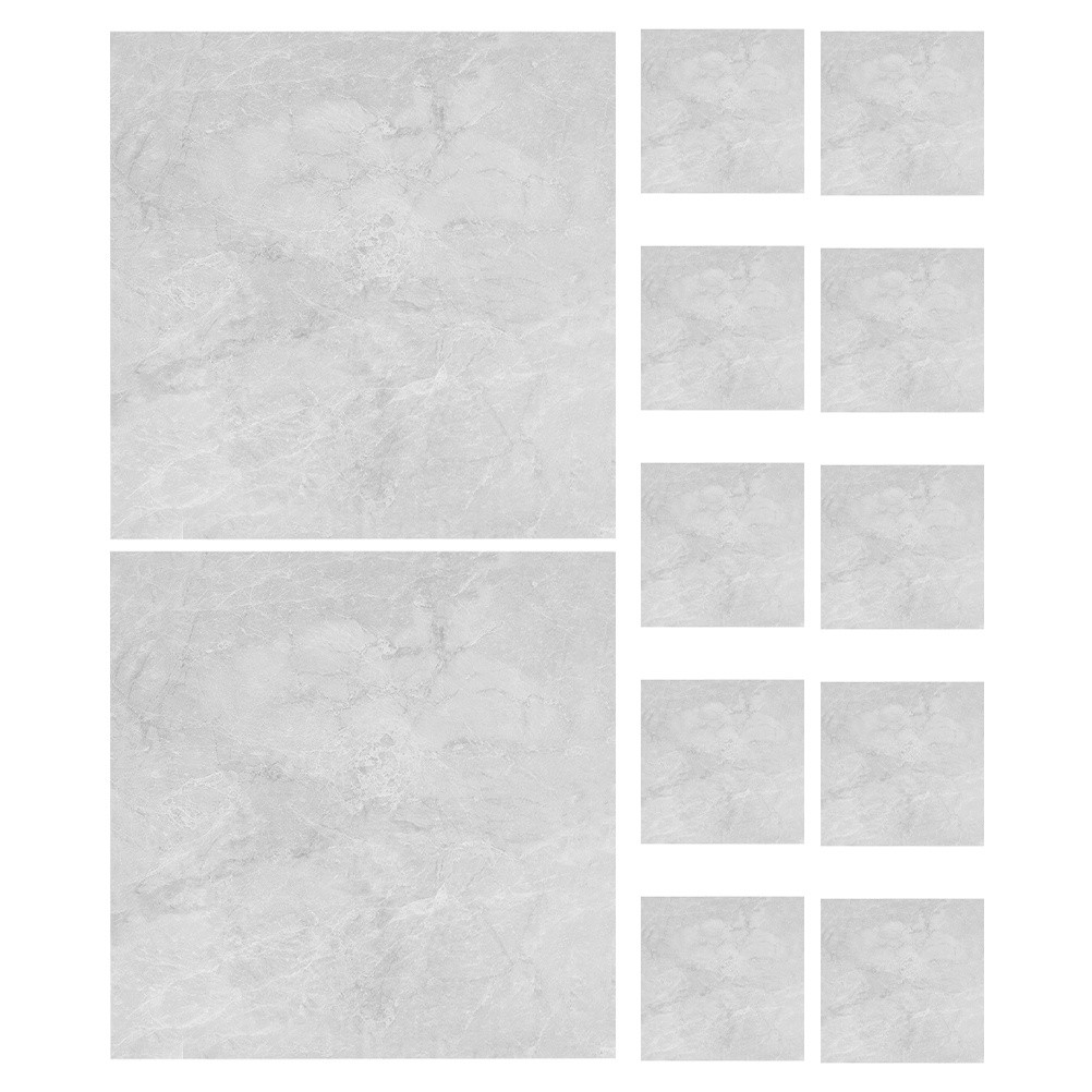 12 Pcs Stick on Backsplash Marble Wall Sticker Self-adhesive Bathroom Tile
