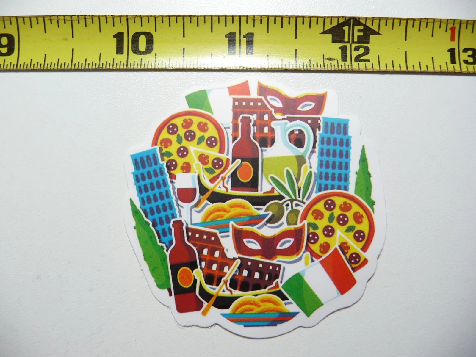 ITALY ASSORTMENT ITALIAN ITEMS SITES SMALL STICKER DECAL VACATION TRIP VISIT