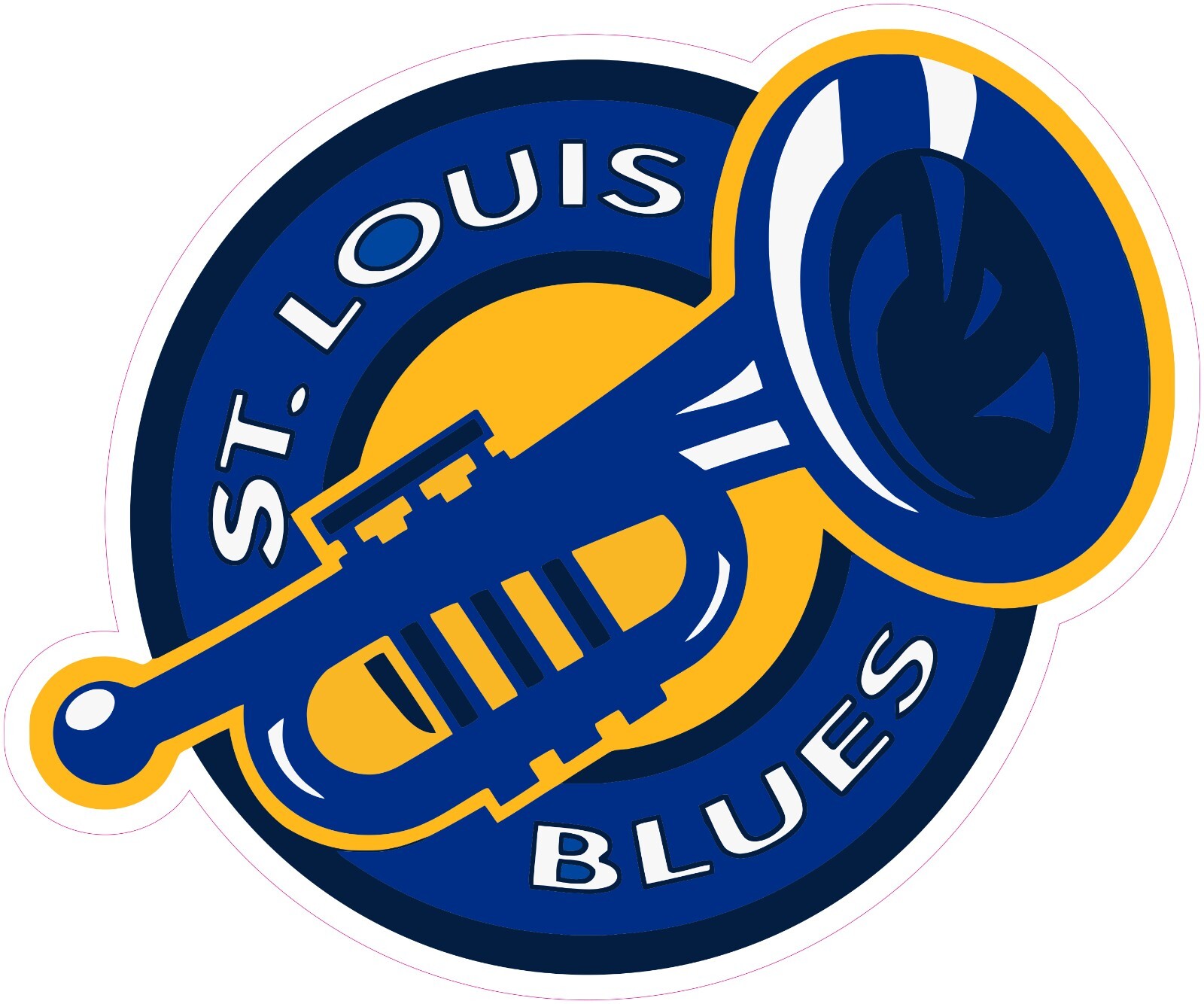 St Louis Blues Hockey Vinyl Decal Sticker Car Truck Bumper Laptop Tumbler Mug