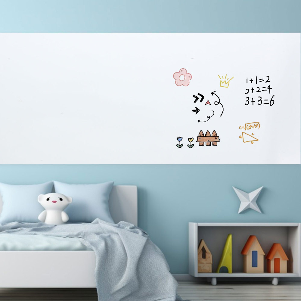 White Board Dry Erase Grid Whiteboard Paper Case Magnetic Child Office