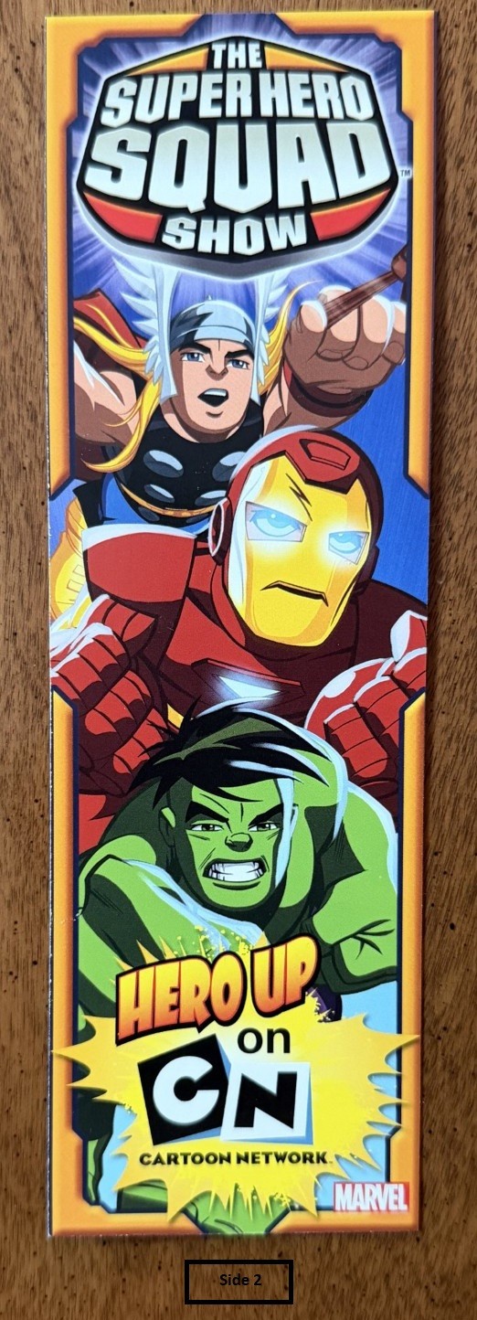 Marvel Comics Thor Iron Man Hulk Super Hero Squad Show Bookmark